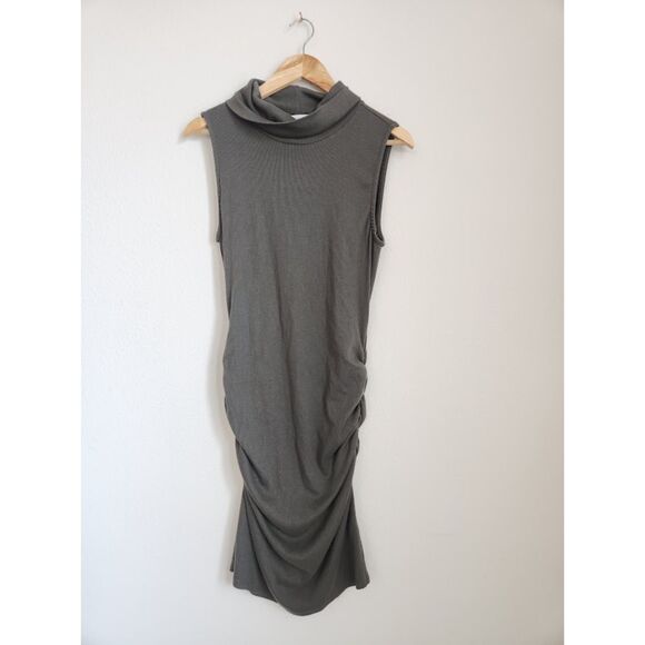 Michael Stars Cowl Neck Sleeveless Ruched Midi Dress | Size XL - Picture 1 of 5